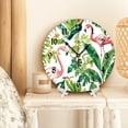 thumbnail image 3 of YladaFaie 10 Inch Flamingos Wall Clock Silent Round Wall Clocks Battery Operated Non Ticking Creative Decorative Clock Animal Clocks Kitchen Dining Room Unique Gifts Presents for Birthday, 3 of 7