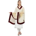 thumbnail image 5 of Phagun Womens Scarf Net Dupatta Wrap Hizab Throw Indian Chunni Long Stole-Beige, 5 of 5