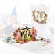 thumbnail image 3 of Tarjeta de cumpleaños número 70 de Zulbceo, tarjeta emergente con flores, tarjeta de felicitación de cumpleaños, tarjetas de felicitación, tarjetas de cumpleaños con sobre y tarjeta de, 3 of 7