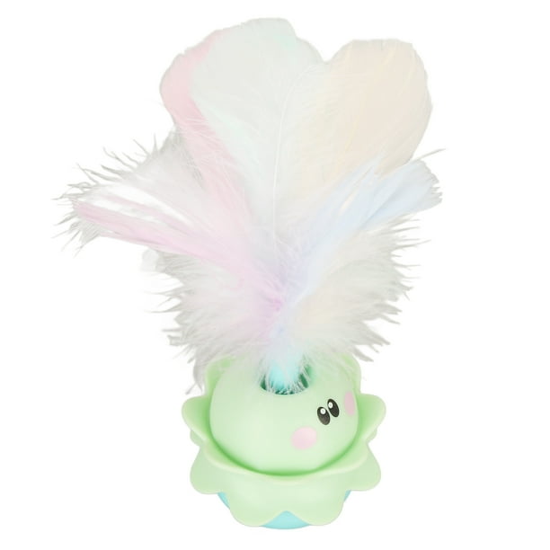 Juguete Eléctrico De Plumas De Gato, Juguete De Plumas De Gato De Rotación Automática Para Exteriores Para Balcón