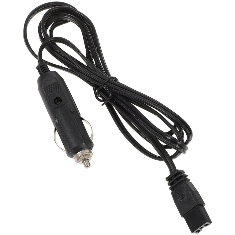12V 2m Extension Cord Car Fridge Cable Power Adapter Electric Mini Refrigerator Extension Cord (Black), Size: 200.00
