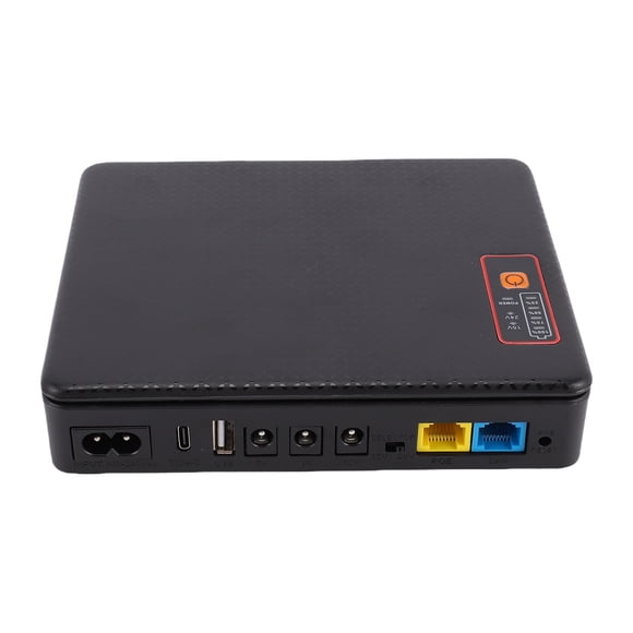 Mini UPS DC 12000mAh, Fuente De Alimentación De Respaldo Para Enrutadores Módems Cámaras De Seguridad USB Tipo C POE Mini UPS Con Salida Multivoltaje De 5V 9V 12V
