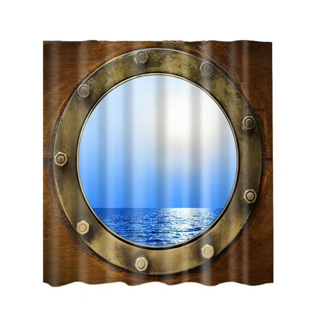 Cortina Panel impermeable Macarena Decoración de baño poliéster 180 cm × 180 cm