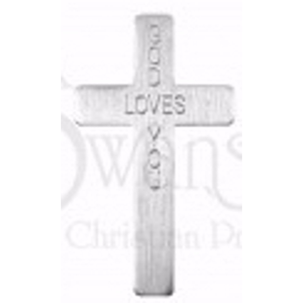 Pocket CrossGod Loves YouSilver (Pack Of 50)