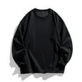thumbnail image 1 of pstuiky manga larga para hombre, Camisa blusa con capucha ligera de color liso para hombre con cuello redondo suelto y base de regazo camisetas de hombre xxxl, 1 of 3