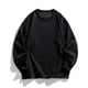 thumbnail image 1 of pstuiky manga larga para hombre, Camisa blusa con capucha ligera de color liso para hombre con cuello redondo suelto y base de regazo camisetas de hombre xxxl, 1 of 3