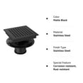 thumbnail image 7 of 2024 New Shower Drain, Linear Shower Drain 304 Stainless Steel High Flow Shower Drain Kit with Grate Removable, Adjustable Leveling Feet, Rectangular Shower Drain, 7 of 7