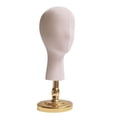 thumbnail image 3 of Yinanstore Mannequin Head Display Model Head,Multifunctional,Hat Rack Holder Hat Holder for Hats Headphone Caps Personal Use Gold Stand, 3 of 8