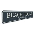 thumbnail image 3 of Beach House Street Name Novelty Decor, Metal Wall Sign - 4x18 Inches, 3 of 4