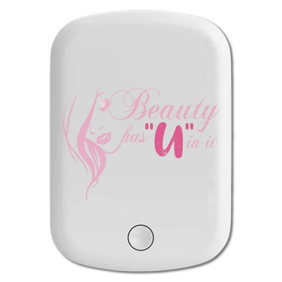 DistinctInk Magnetic Battery Pack, 5000 mAh Wireless Portable Charger with USB-C Cable, Compatible with MagSafe iPhone 14 / 13 / 12 Series - Beauty U In It