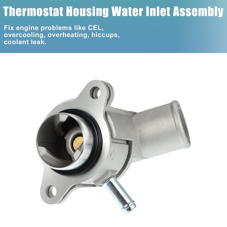 X AUTOHAUX Coolant Thermostat Housing Assembly – Fits Chevy Aveo 1.2L, Spark, Suzuki Models (OE 94580182)