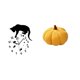 thumbnail image 1 of Reloj colgante silencioso con forma de gato, movimiento silencioso para sala de estar, reloj analógico sin con cojín decorativo de calabaza par, 1 of 8