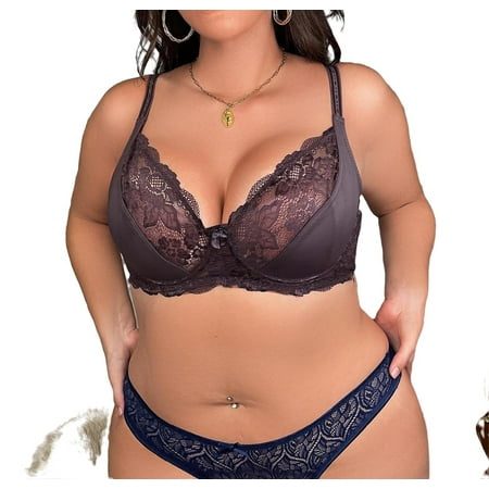 

Sexy Spaghetti Strap A Piece Chocolate Brown Plus Size Bras & Bralettes (Women s)