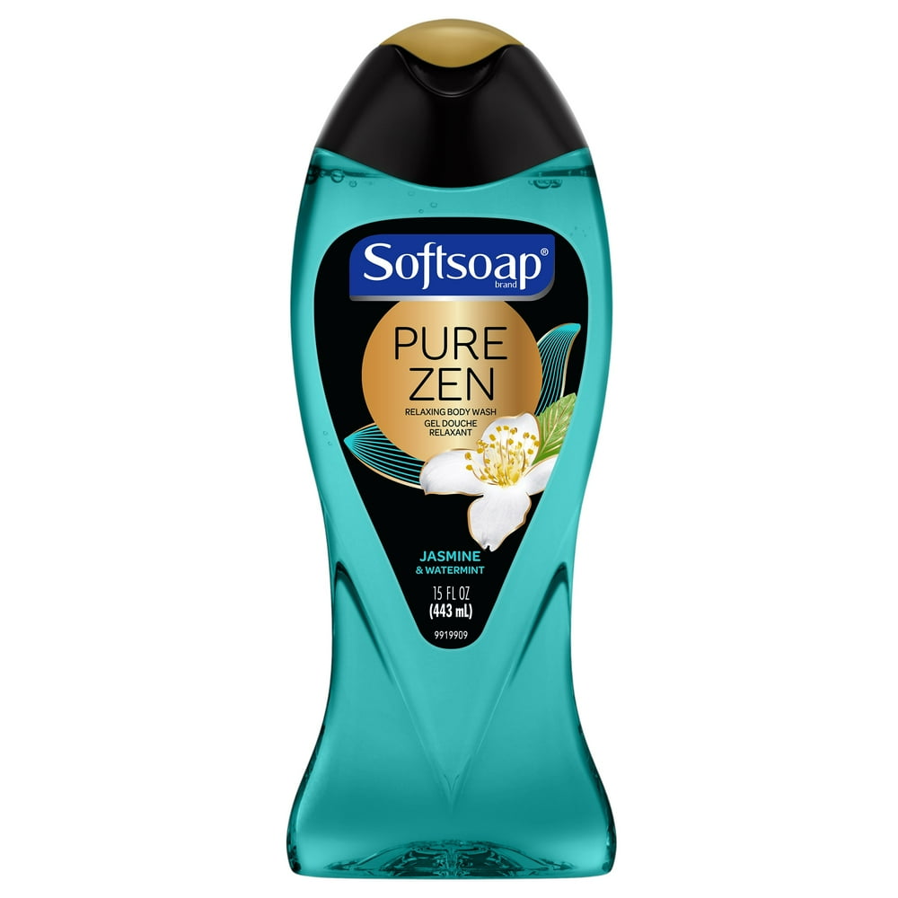 Softsoap Body Wash, Pure Zen, Jasmine and Watermint, 15 Ounce Walmart