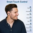 thumbnail image 6 of True Wireless Earbuds, Bluetooth Headphone with Smart LED Display Charging Case, Black, 6 of 9
