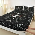 thumbnail image 3 of jejeloiu Snake Queen Sheet Set (4-Piece) Rustic Leaf Boho Theme Luxury Decor For Men Women, 3 of 7