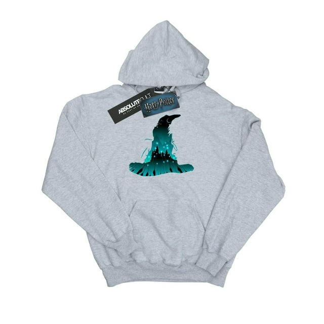 Harry Potter Sweat à Capuche Silhouette Poudlard pour Hommes