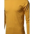 thumbnail image 4 of FashionOutfit Men's Causal Solid Basic 100% Ring Spun Cotton Long Sleeve T-shirt, 4 of 4