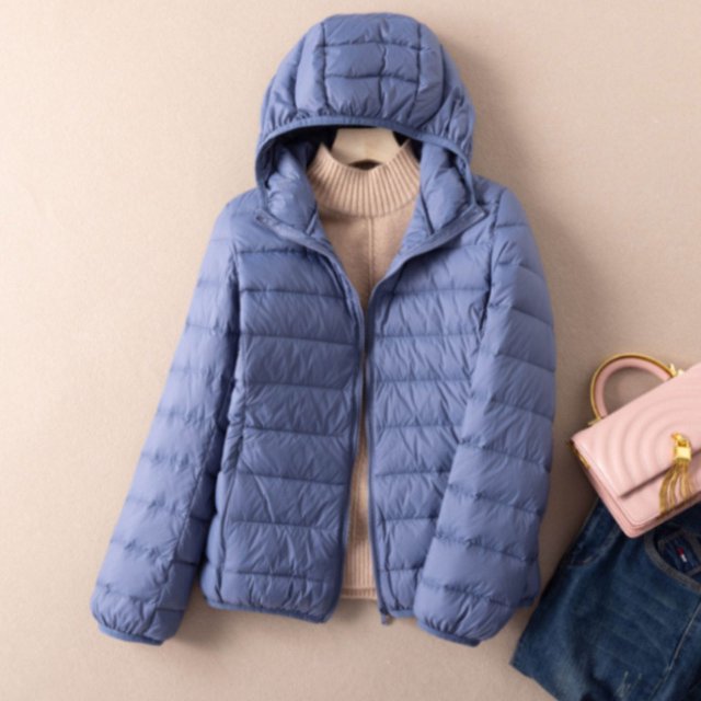 Women Autumn Down Jacket 90% White Duck Down Ultra Light Keep Warm Puffer Jacket
