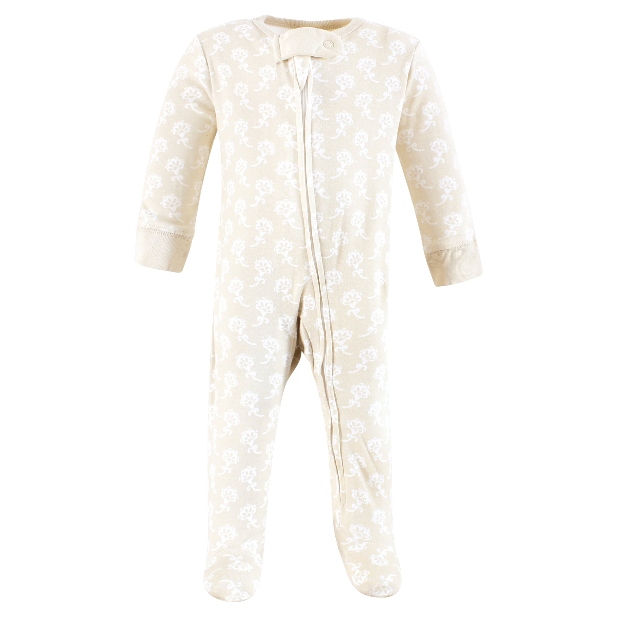 Touched by Nature Unisex Baby Organic Cotton Sleep and Play, Traditional Floral, Preemie