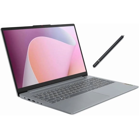 Lenovo IdeaPad Slim 3i 15.6" FHD Touch Laptop|AMD Ryzen 5 7520U(Beat i7-1255U)|AMD Radeon 610M|Grey|Backlit| 8GB RAM DDR5 | 512GB SSD | Windows 11 Home | Bundle with Stylus Pen