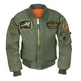 thumbnail image 2 of Rothco Veste de Vol pour Enfants avec Patchs - Vert Sauge, Moyen, 2 of 5