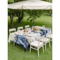 thumbnail image 3 of Outdoor Tablecloth with Umbrella Hole and Zipper, Blue White Pumpkin Rectangle Table Cloth 54x80 Inch Waterproof Tablecloth, Rustic Fall Thanksgiving Eucalyptus Picnic Table Cover for Patio Camping, 3 of 7