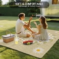 thumbnail image 4 of Bees Outdoor Rug for Patio/Deck/Porch, Non-Slip Large Area Rug 3 x 5 Ft, Daisy Flowers Spring Summer Honey Floral Leaf Plant Indoor Outdoor Rugs Washable Area Rugs, Camping Rug Carpet Runner, 4 of 8