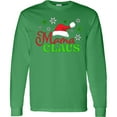 thumbnail image 3 of Inktastic Mama Claus with Christmas Santa Hat and Snowflakes Long Sleeve T-Shirt, 3 of 5