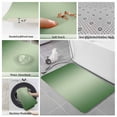 thumbnail image 6 of Green Ombre Bath Mat 3 Piece Bathroom Rug Set, Modern Gradient Abstract Art Non Slip Bath Rug Contour Mat and Toilet Lid Cover, Absorbent Shower Mats Soft Bath Rugs and Mats Sets, 6 of 8