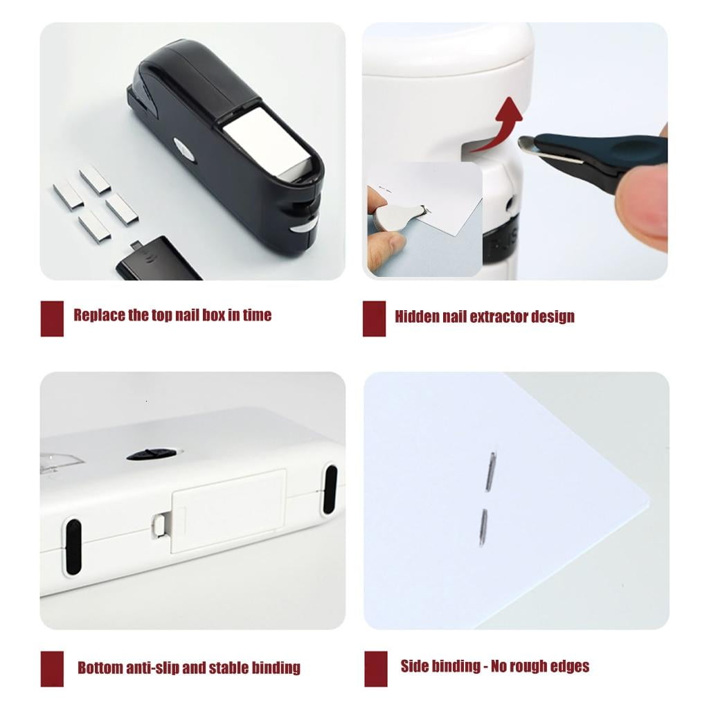Giaone Cordless Electric Stapler 20 Sheets Capacity USB/Battery Powerer For Office