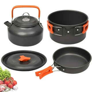 Green Lion Camping Cookware - Compact Orange/Black Set