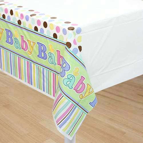 Baby Shower 'Tiny Bundle' Plastic Table Cover (1ct)