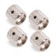 thumbnail image 4 of 4 piezas perillas de guitarra eléctrica perilla de control de velocidad de tono de volumen de aleación de aluminio con llave hexagonal para guitarra eléctrica o bajo(Plata) Unbranded 1310200000612, 4 of 7