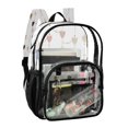 thumbnail image 2 of PVC Transparent Backpacks Clear Backpack for Travel and Outings Hearts and String Garland, 2 of 7
