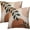 Orange Boho Leaf, variant on Boho Leaf Throw Pillow Cover 20X20 Inch Set of 2 Orange Modern Decorative Cotton Pillow Cases Home Decor for Couch Bed Sofa Porch Patio