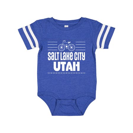 

Inktastic Salt Lake City Utah Biking Gift Baby Boy or Baby Girl Bodysuit