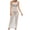 White, variant on fatyb Womens Coverup Swimsuit Hollow out Beach Long Cover up Sleeveless Bikini See Through Maxi Dress