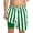 shorts 2#Green, variant on Boy Shorts Elastic Waist UPF 50+ Two Tone Striped Print Baggy Beach Shorts with Mesh Pockets for Toddler Kids Youth Summer,Pink