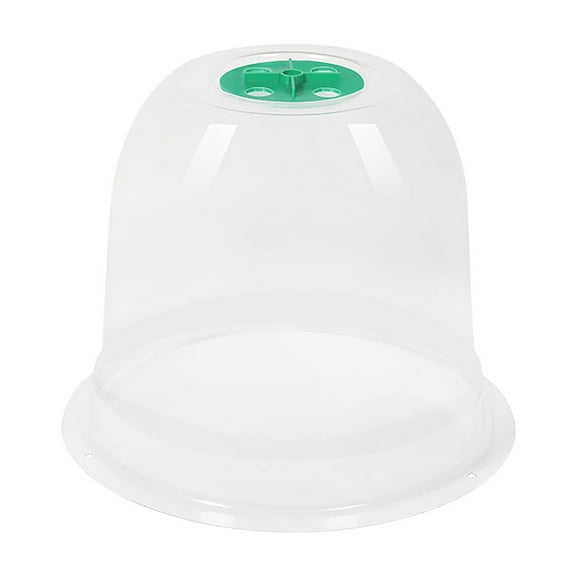 Aodebiao 3-Piece Plant Propagation Dome - Plastic Humidity Cover for Seedlings with Ventilation Holes, 10" Constant Temperature Greenhouse Kit