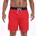 thumbnail image 2 of Mens Swim Trunks with Compression Liner 2 in 1 Quick Dry Bathing Suit Beach Shorts with Zipper Pockets, 2 of 8
