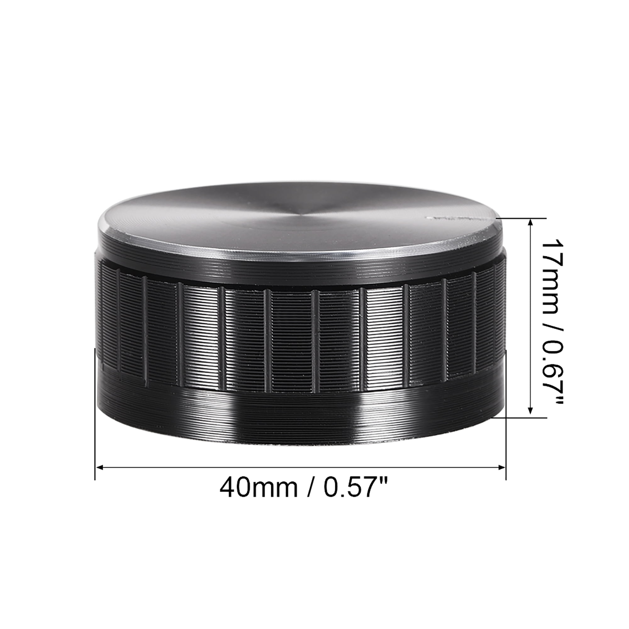 Details about / 5pcs Potentiometer Knob Black Groove Surface Knob 40mmx17mm Volume Control Knob