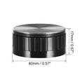 thumbnail image 2 of 5 pcs Potentiometer Knob Knurled Shaft Black Aluminum Groove Surface Rotary Knob 40mmx17mm Volume Control Knob, 2 of 4