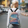 thumbnail image 7 of JIALIOU Mini Backpack Purse for Women Quilted Casual Daypack Small Travel Shoulder Bag, Evening Colorful Clouds, 7 of 7