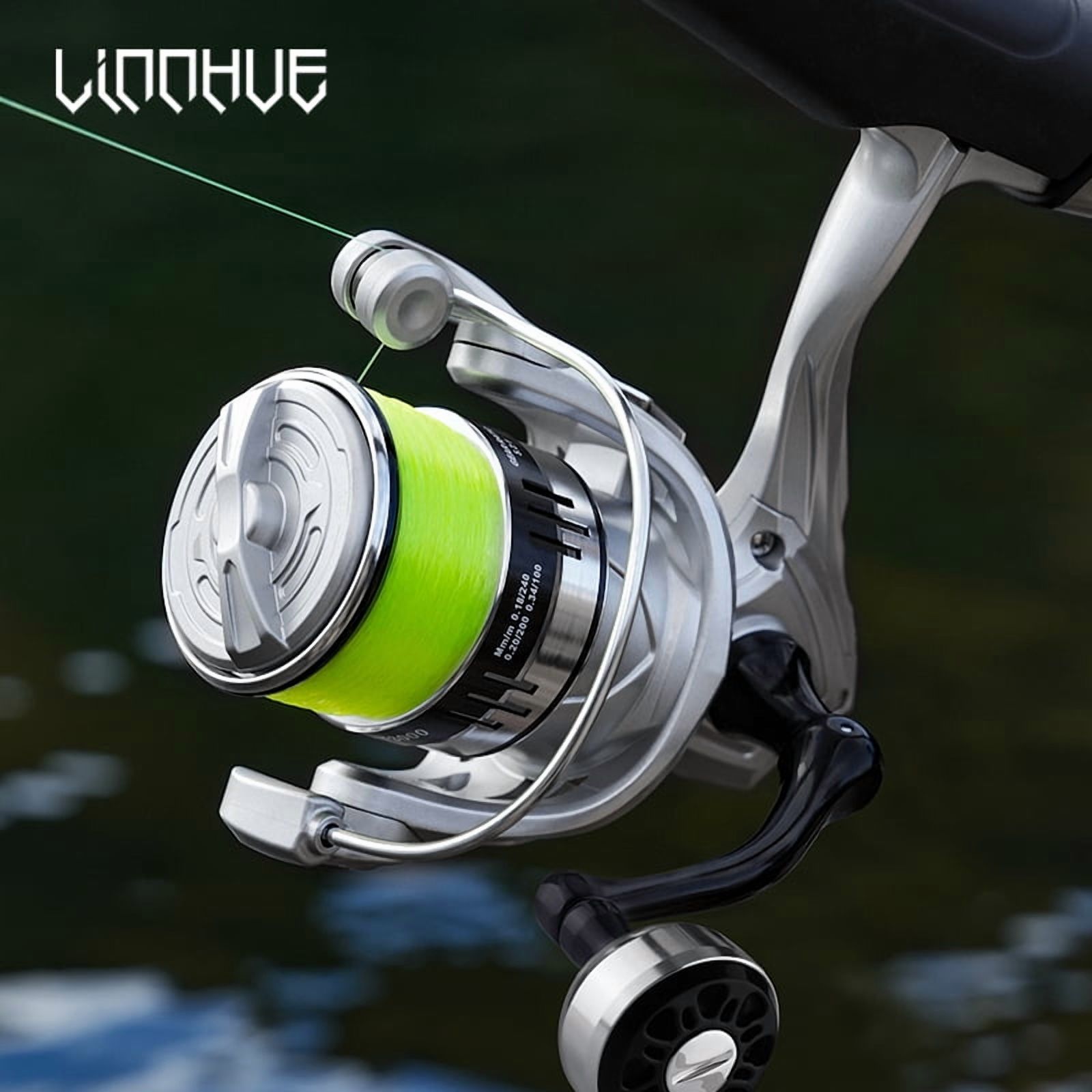 LINNHUE Spinning Fishing Reel 1000-7000 Metal Ball Grip 10kg 5.2:1 Gear Ratio Deep Metal Spool Reel Carp Fishing Accessory