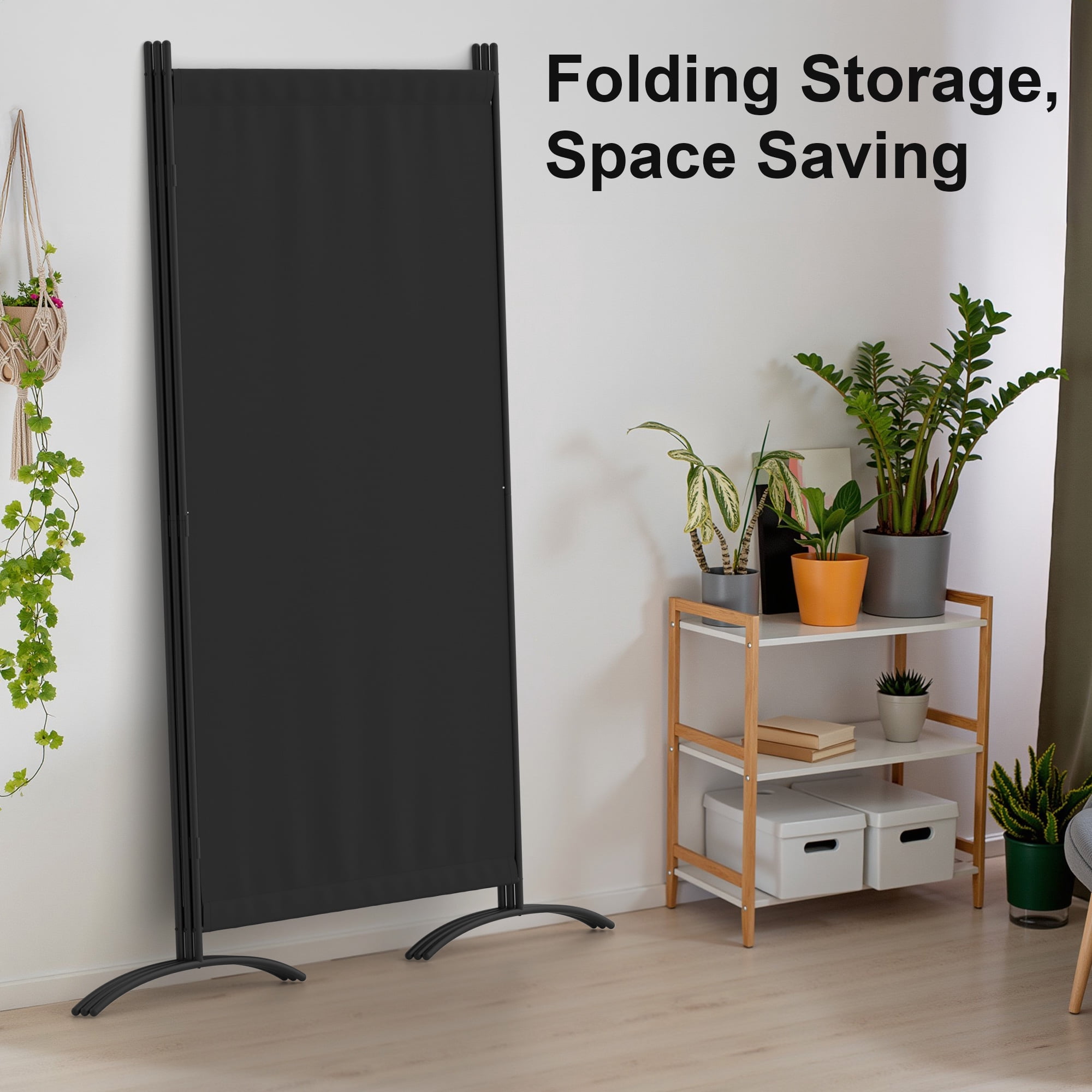 Room Divider 8FT Portable Room Dividers And Folding Privacy Screens, 101'' L Fabric Divider For Room Separation, 3 Panel Partition Room Dividers Freestanding Wall Divider Screen