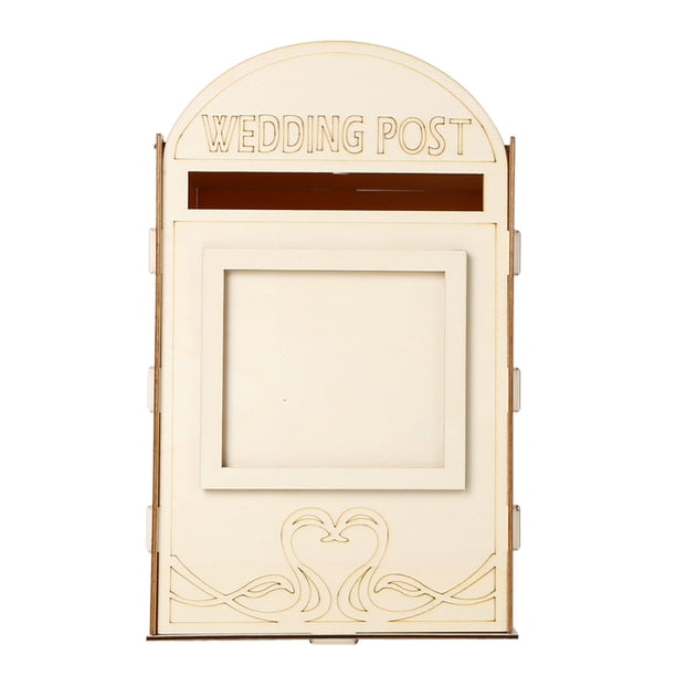 Kearding Caja de tarjetas para boda Buzón delicado Cajas de estilo simple Contenedores Suministros postales Tarjetas Contenedor Decoración Regalos Decoración del hogar JM01618 Kearding HA012267-02