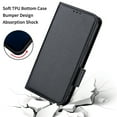 thumbnail image 5 of Wallet Case for Google Pixel 7 Pro, Soft Silicone Lychee Pattern PU Leather Shockproof Flip Cover with Card Slots Holder Magnetic Clasp Lock Drop Resistant Kickstand Phone Case,Black, 5 of 5