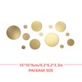 thumbnail image 4 of Bewildely 2 juegos de pegatinas de espejo, superficies reflectantes, calcomanías decorativas para pared, ajuste de casa, oficina, decoraciones Decoración del hogar Bewildely HA012107-00, 4 of 6