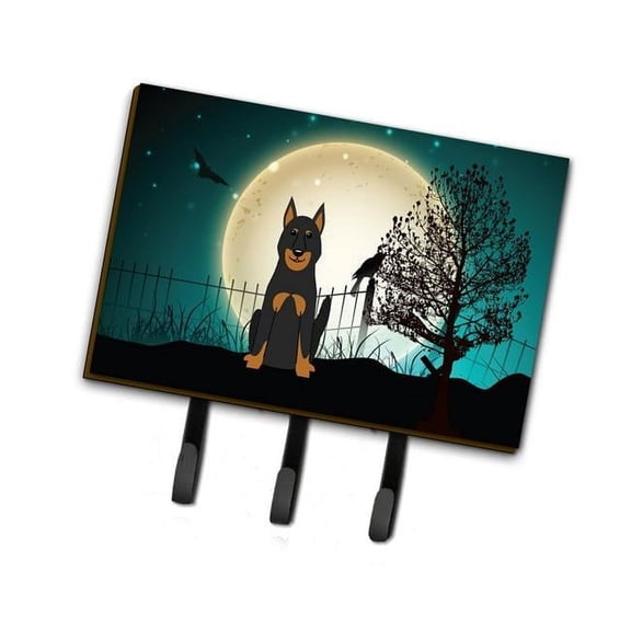 Halloween Scary Beauce Shepherd Dog Leash or Key Holder